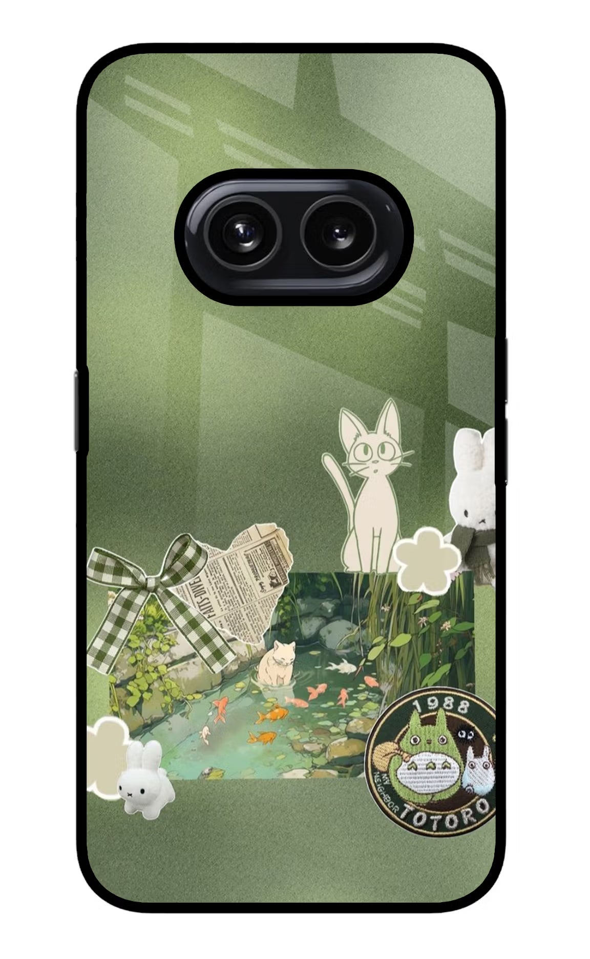 Aesthetic anime Nothing Phone 2A Glass Case Back Cover by Casekaro