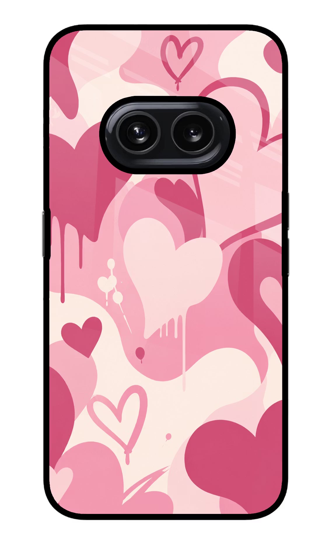 Hearty case Nothing Phone 2A Glass Case Back Cover by Casekaro