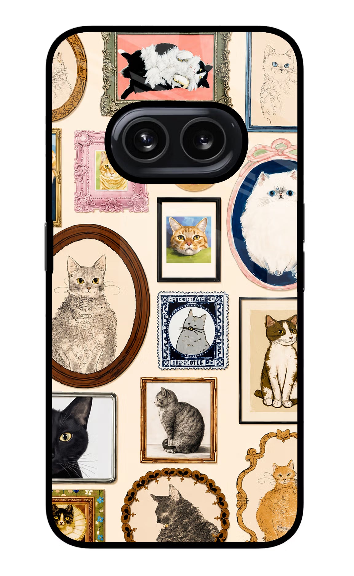 Mirror Cats Nothing Phone 2A Glass Case