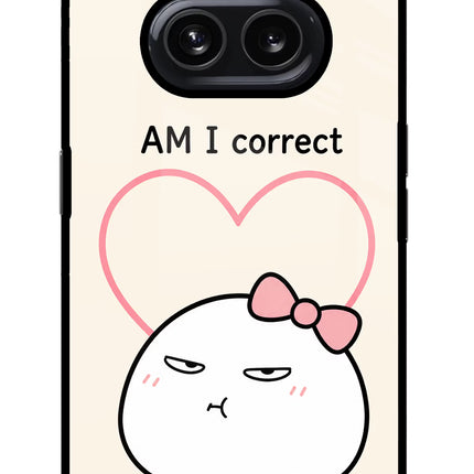 Always Right Nothing Phone 2A Glass Case Back Cover by Casekaro