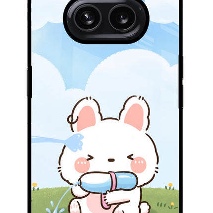 Bunny Treat Nothing Phone 2A Glass Case Back Cover by Casekaro