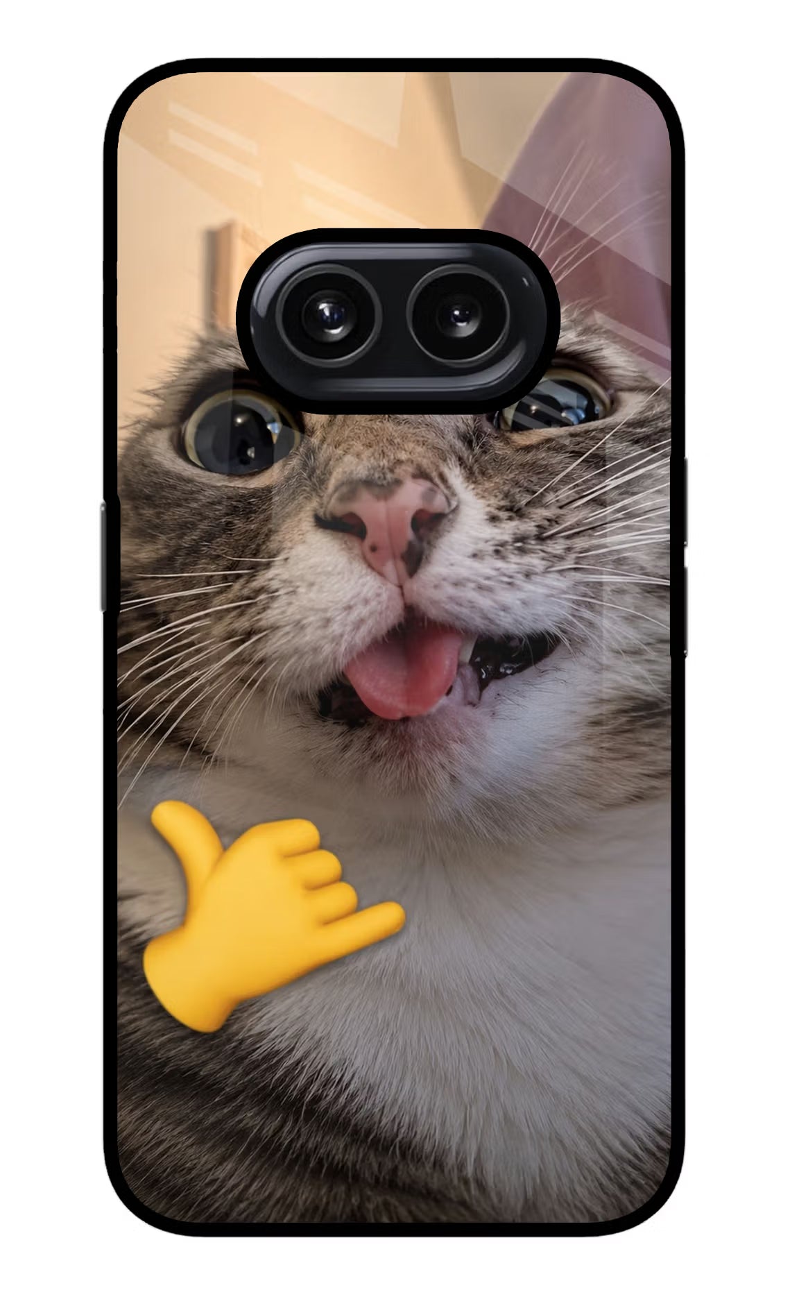 Silly Cat Call Nothing Phone 2A Glass Case