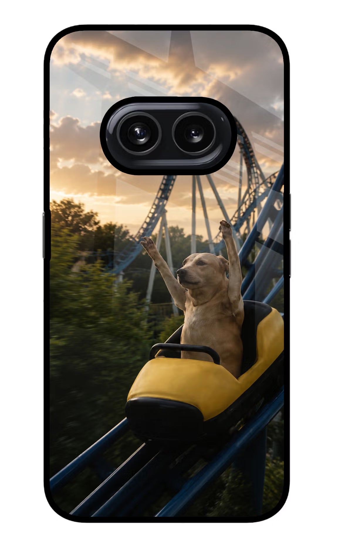 Rollercoaster Dog Nothing Phone 2A Glass Case