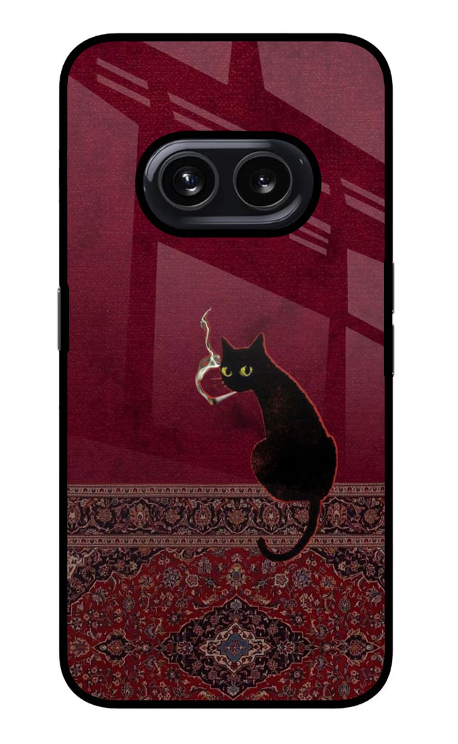 Midnight Cat Nothing Phone 2A Glass Case