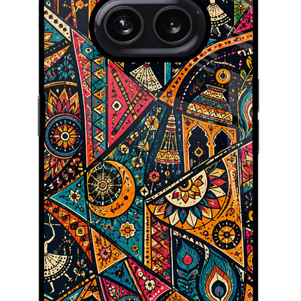 Folk Print Nothing Phone 2A Glass Case