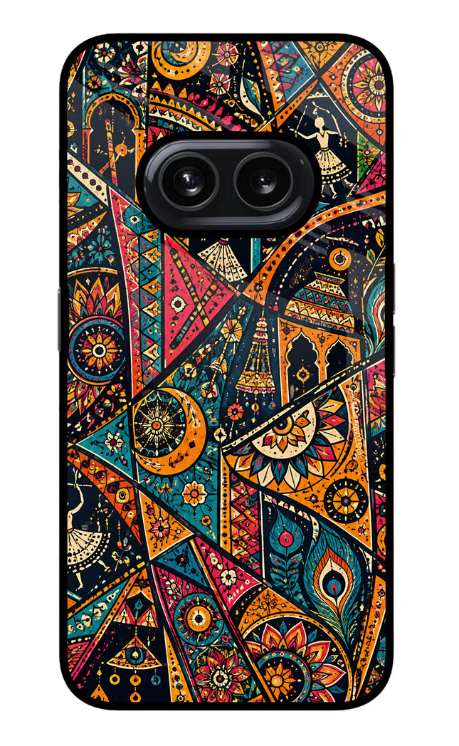 Folk Print Nothing Phone 2A Glass Case