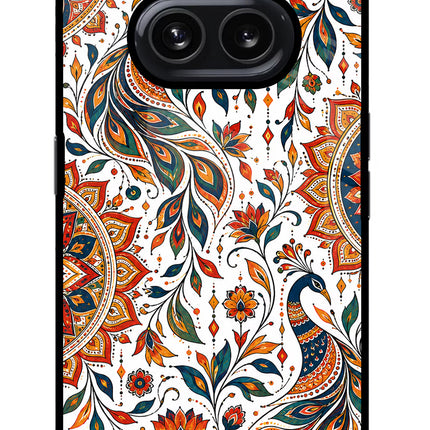 White Mayura Nothing Phone 2A Glass Case
