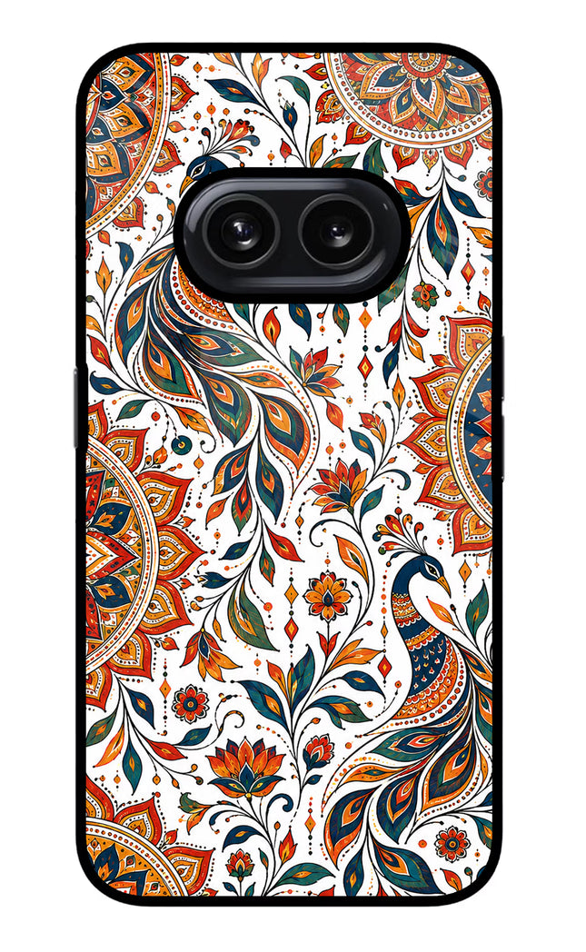 White Mayura Nothing Phone 2A Glass Case