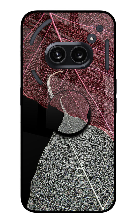 Leaf Pattern Nothing Phone 2A Glass Case
