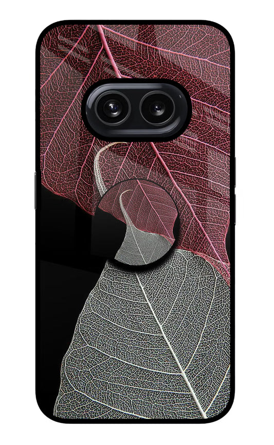 Leaf Pattern Nothing Phone 2A Glass Case
