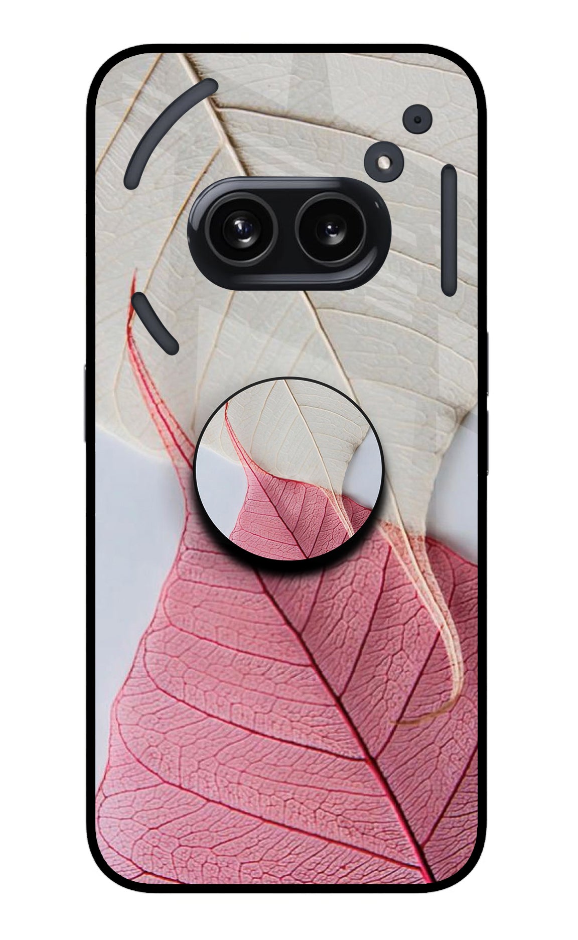 White Pink Leaf Nothing Phone 2A Pop Case