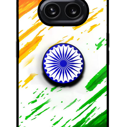 Indian Flag Ashoka Chakra Nothing Phone 2A Glass Case