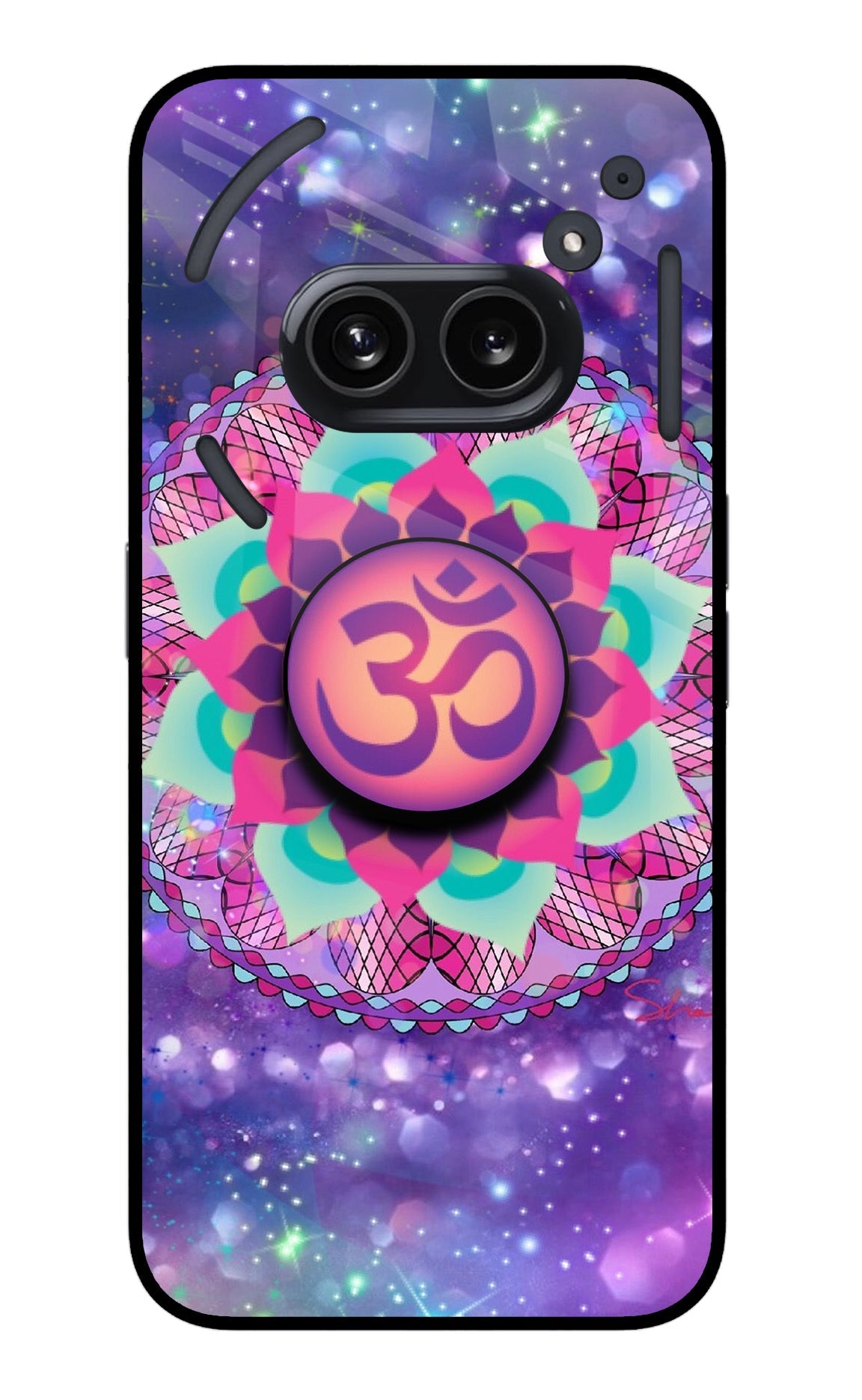 Om Purple Nothing Phone 2A Glass Case