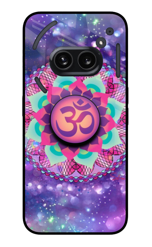 Om Purple Nothing Phone 2A Glass Case