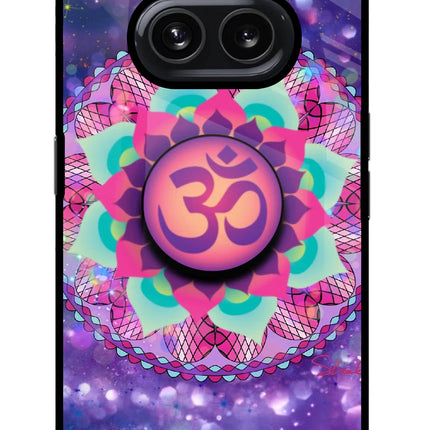 Om Purple Nothing Phone 2A Glass Case