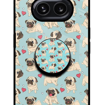 Pug Dog Nothing Phone 2A Glass Case