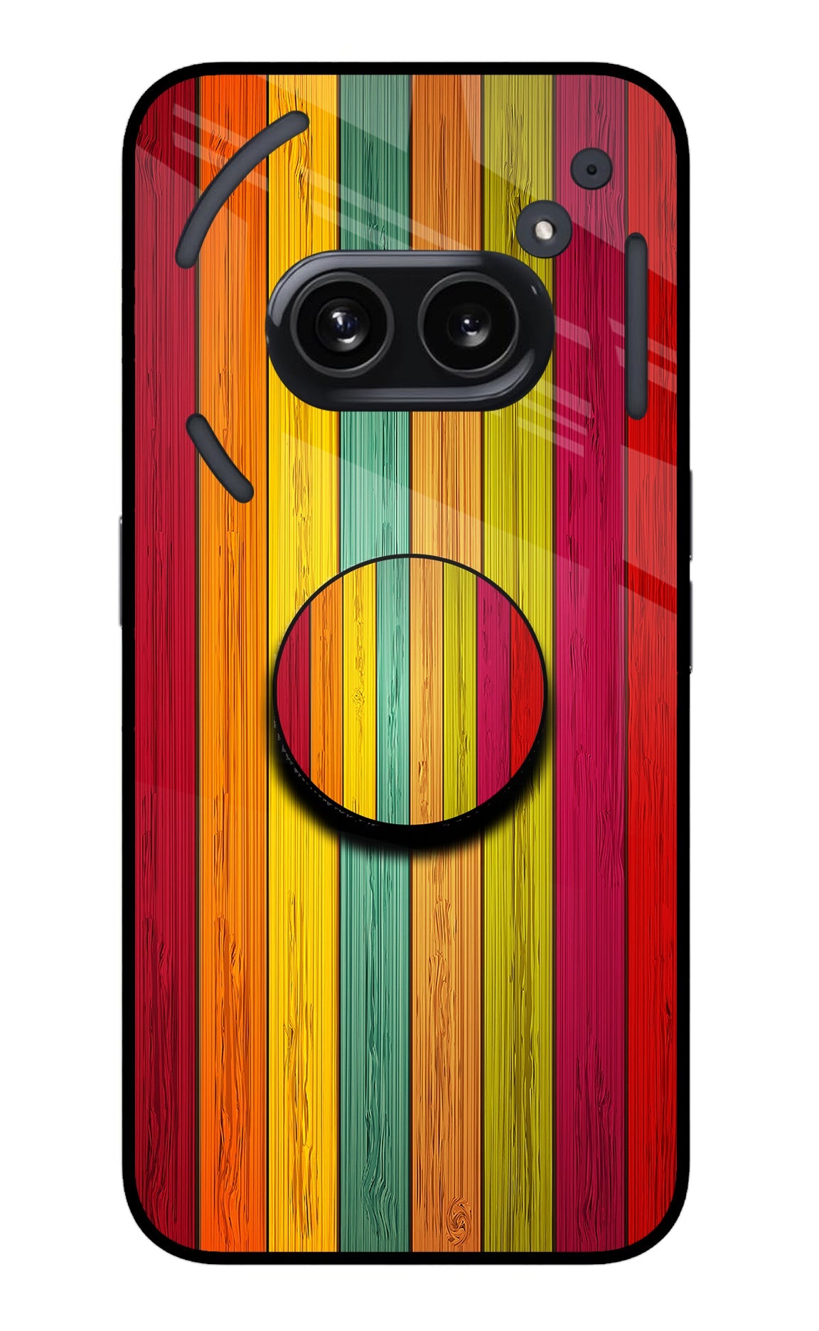 Multicolor Wooden Nothing Phone 2A Pop Case