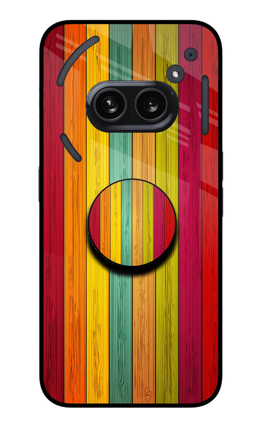 Multicolor Wooden Nothing Phone 2A Glass Case