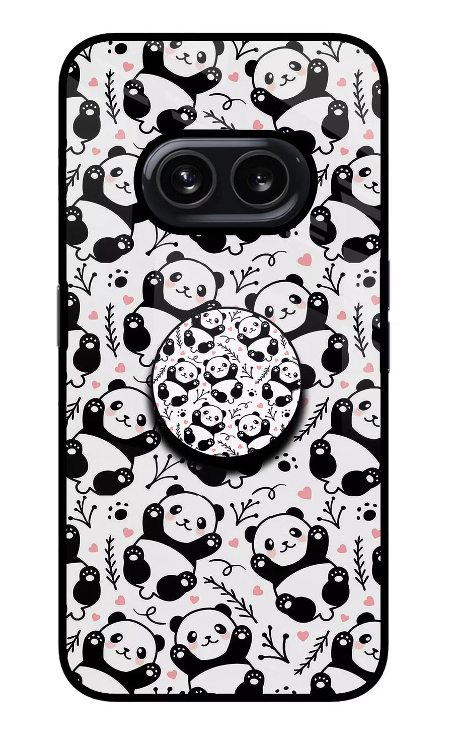 Cute Panda Nothing Phone 2A Pop Case, Metal case