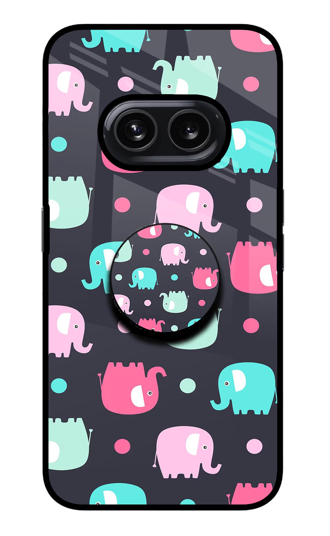 Baby Elephants Nothing Phone 2A Glass Case