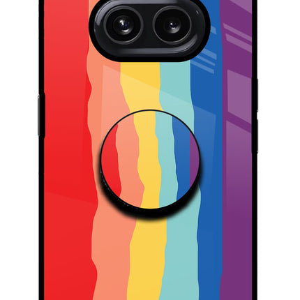 Rainbow Nothing Phone 2A Glass Case