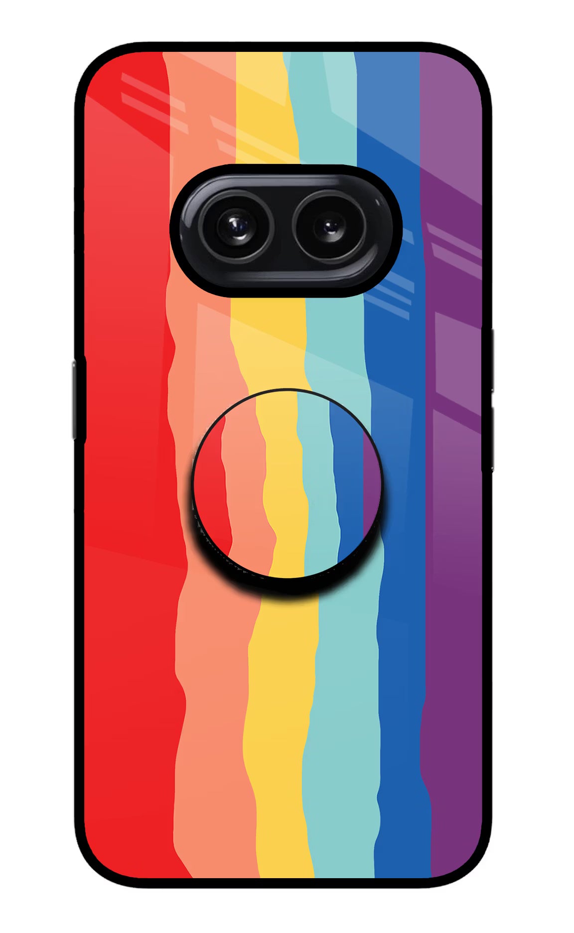 Rainbow Nothing Phone 2A Glass Case