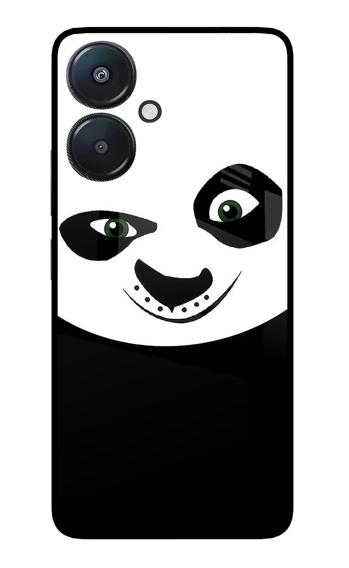 Panda Redmi 13C 5G Glass Case Back Cover by Casekaro