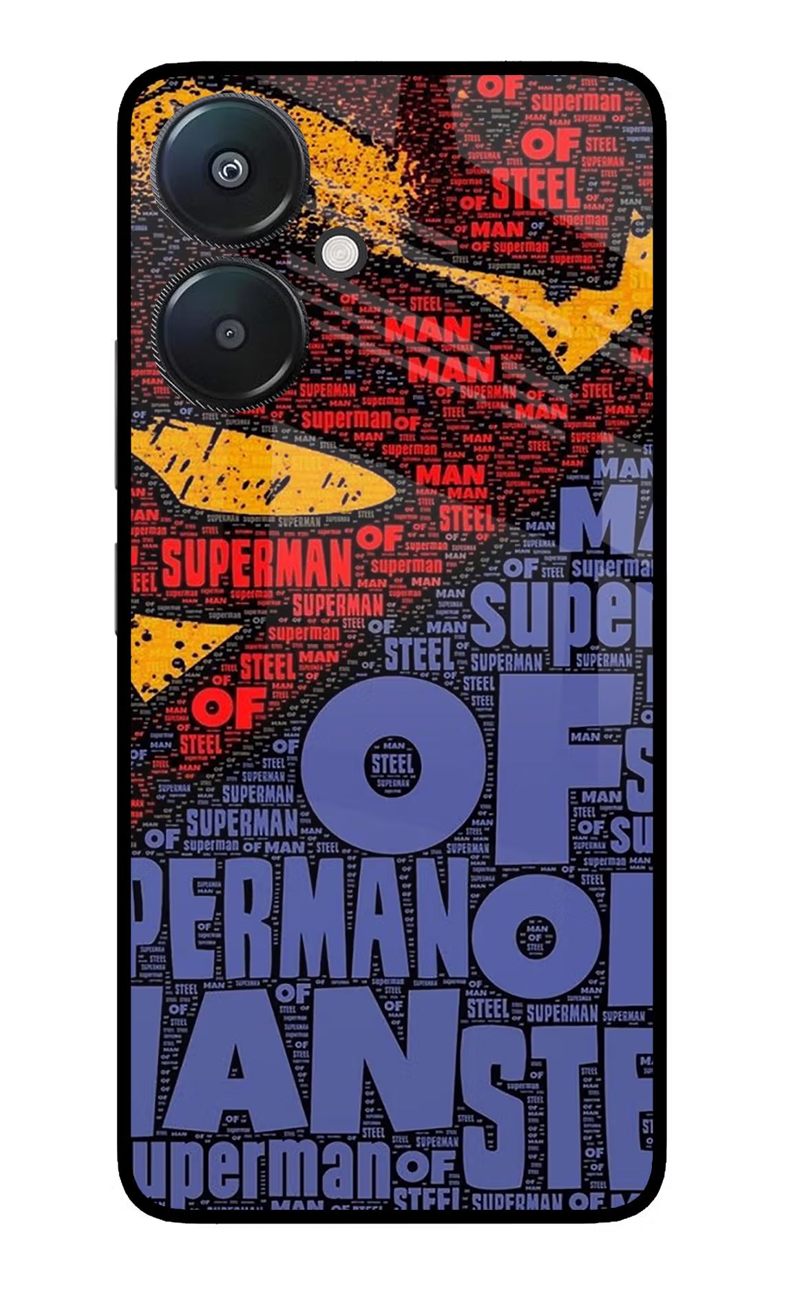 Superman Redmi 13C 5G Glass Case Back Cover by Casekaro
