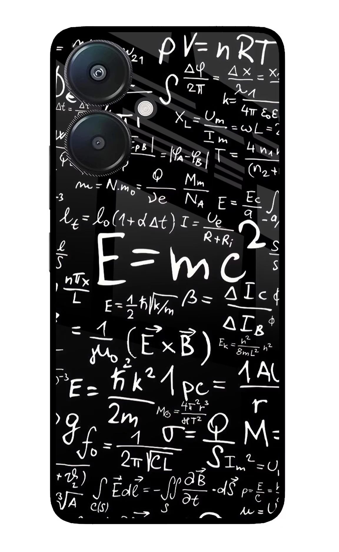 Physics Formula Redmi 13C 5G Glass Case Back Cover by Casekaro