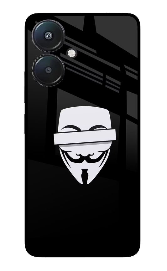 Anonymous Face Redmi 13C 5G Glass Case
