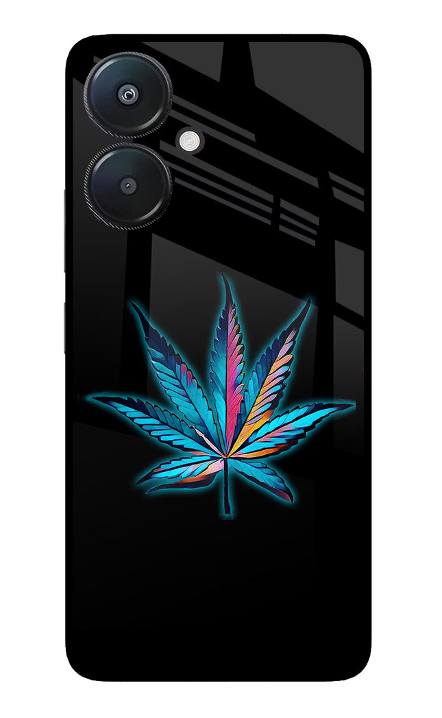 Weed Redmi 13C 5G Glass Case