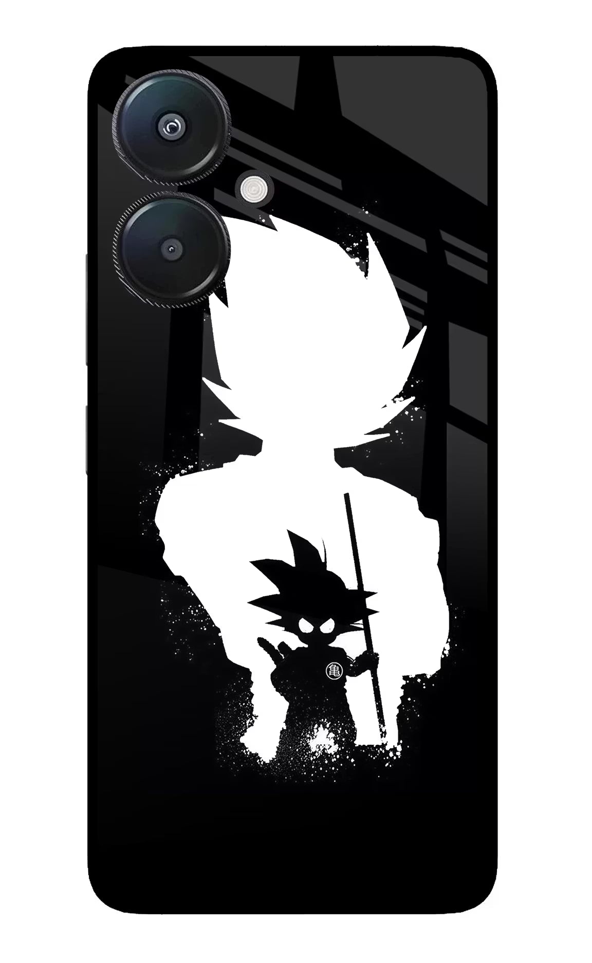 Goku Shadow Redmi 13C 5G Glass Case Back Cover by Casekaro