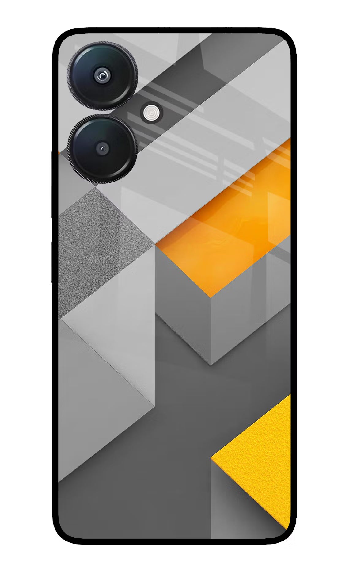 Abstract Redmi 13C 5G Glass Case Back Cover by Casekaro