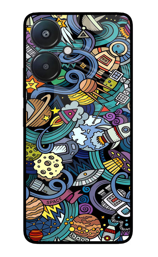 Space Abstract Redmi 13C 5G Glass Case