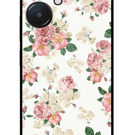 Flowers Redmi 13C 5G Glass Case