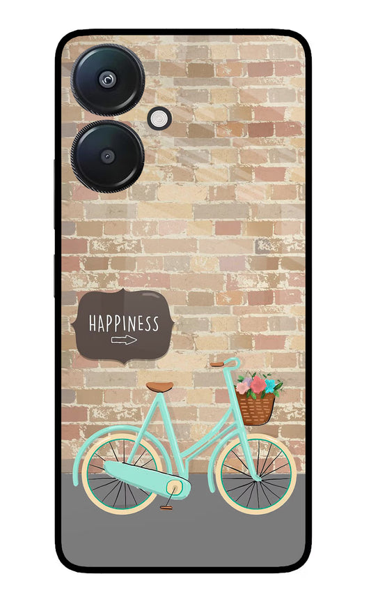 Happiness Artwork Redmi 13C 5G Glass Case