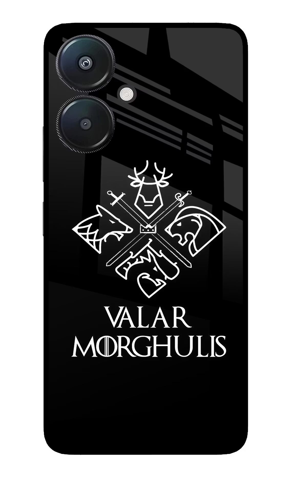 Valar Morghulis | Game Of Thrones Redmi 13C 5G Glass Case Back Cover by Casekaro