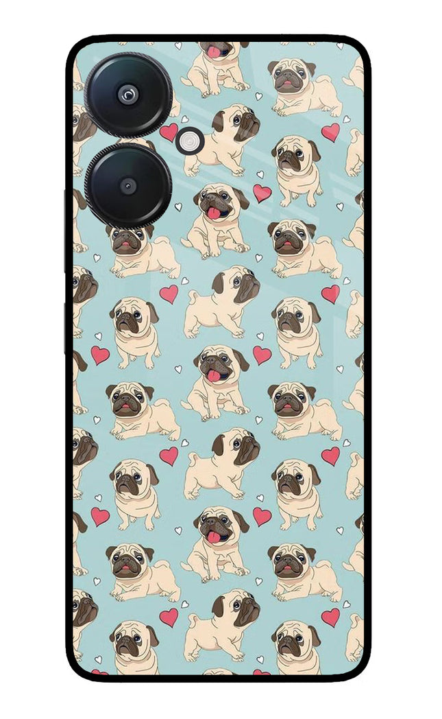 Pug Dog Redmi 13C 5G Glass Case