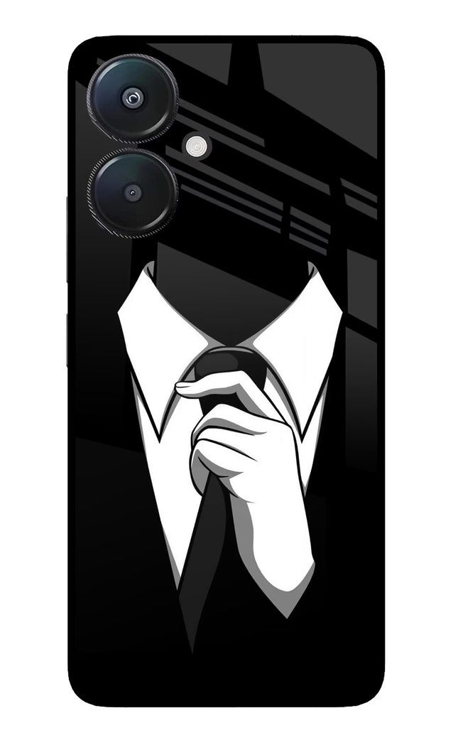 Black Tie Redmi 13C 5G Glass Case