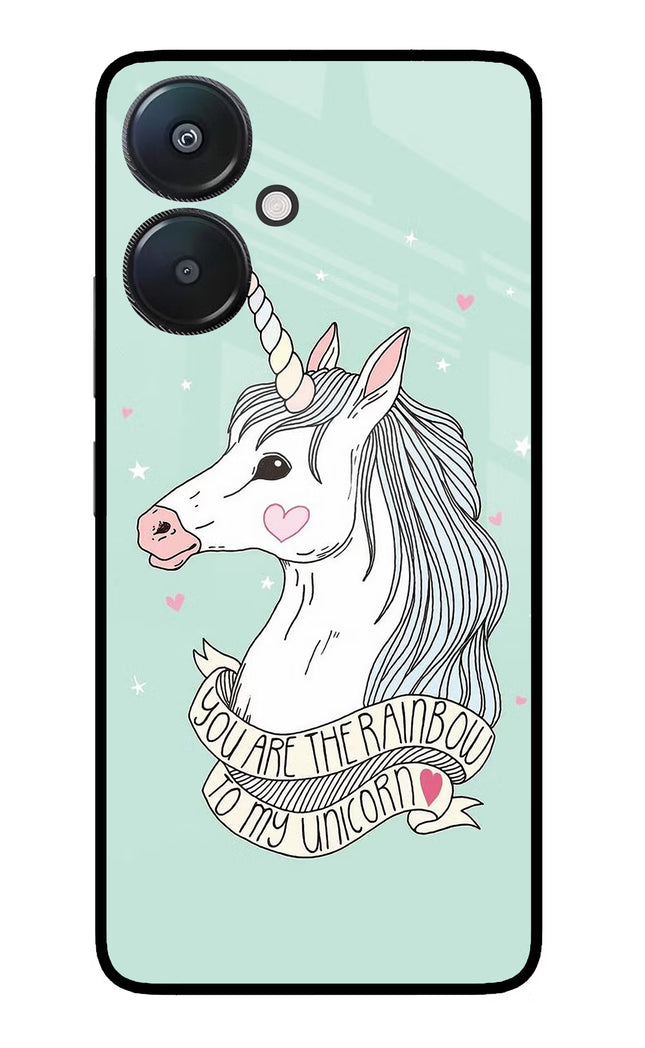 Unicorn Wallpaper Redmi 13C 5G Glass Case