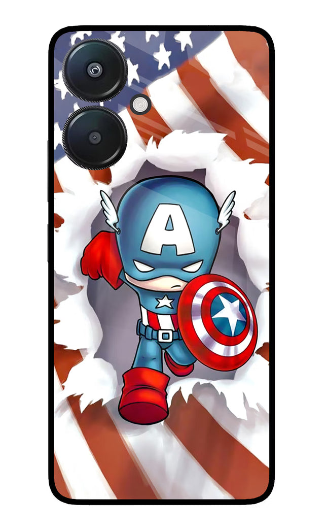 Captain America Redmi 13C 5G Glass Case