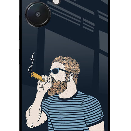 Smoking Redmi 13C 5G Glass Case