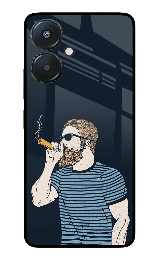 Smoking Redmi 13C 5G Glass Case