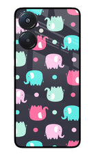 Elephants Redmi 13C 5G Glass Case