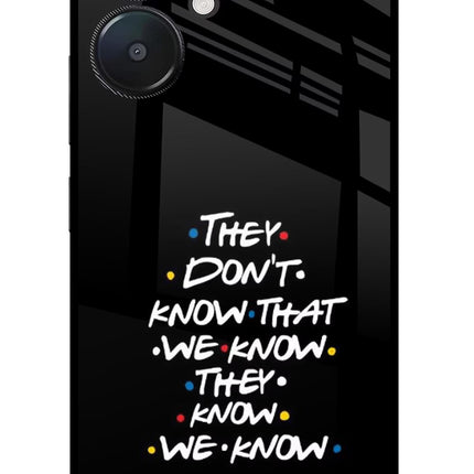 FRIENDS Dialogue Redmi 13C 5G Glass Case