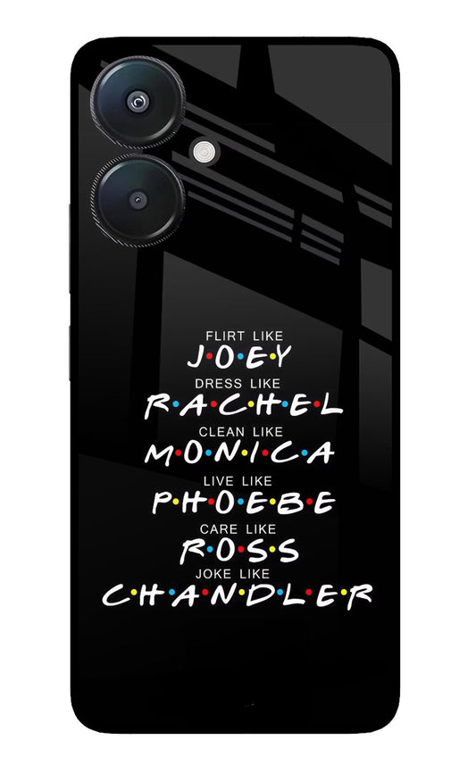FRIENDS Character Redmi 13C 5G Glass Case