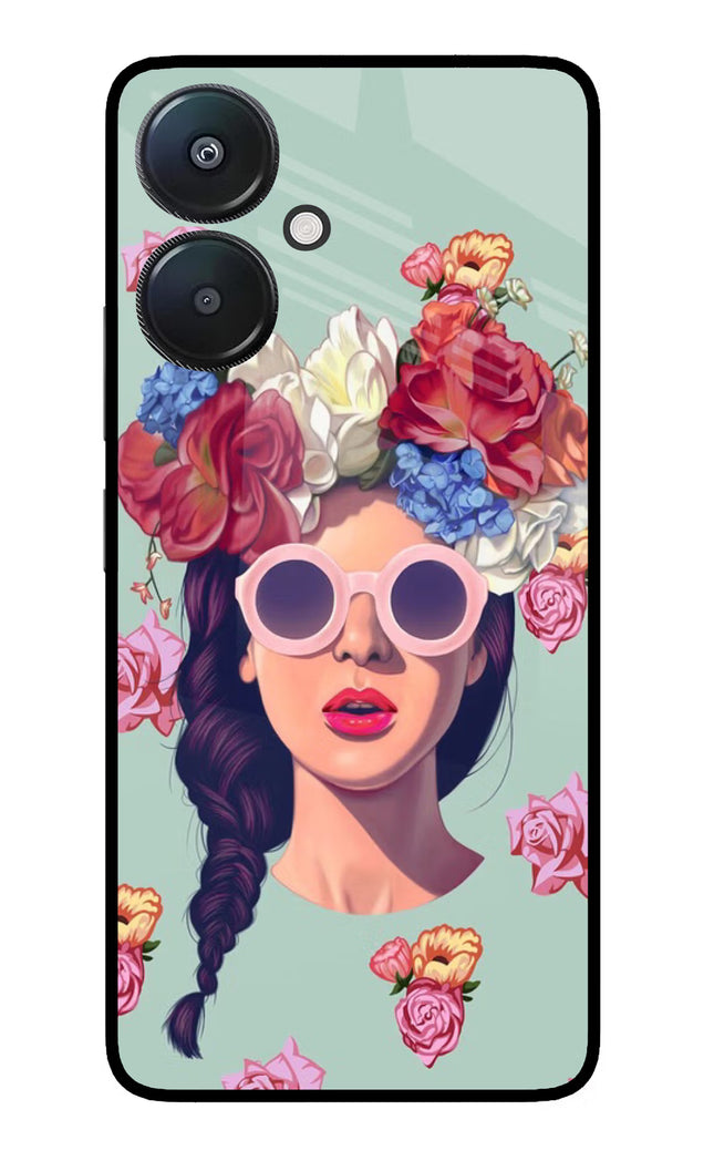 Pretty Girl Redmi 13C 5G Glass Case