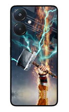 Thor Hammer Mjolnir Redmi 13C 5G Glass Case