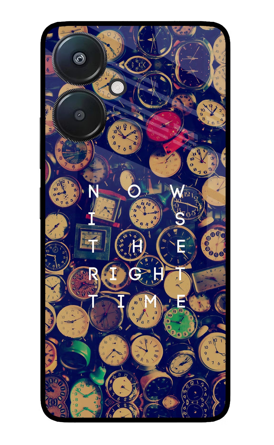 Now is the Right Time Quote Redmi 13C 5G Glass Case
