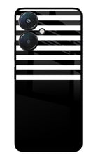 Black and White Print Redmi 13C 5G Glass Case